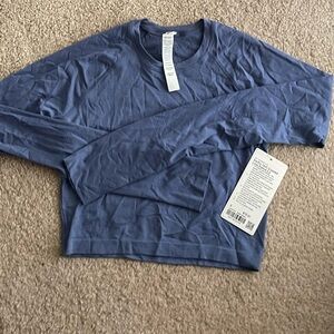 NWT lululemon Swiftly Tech Cropped Long-Sleeve Shirt 2.0